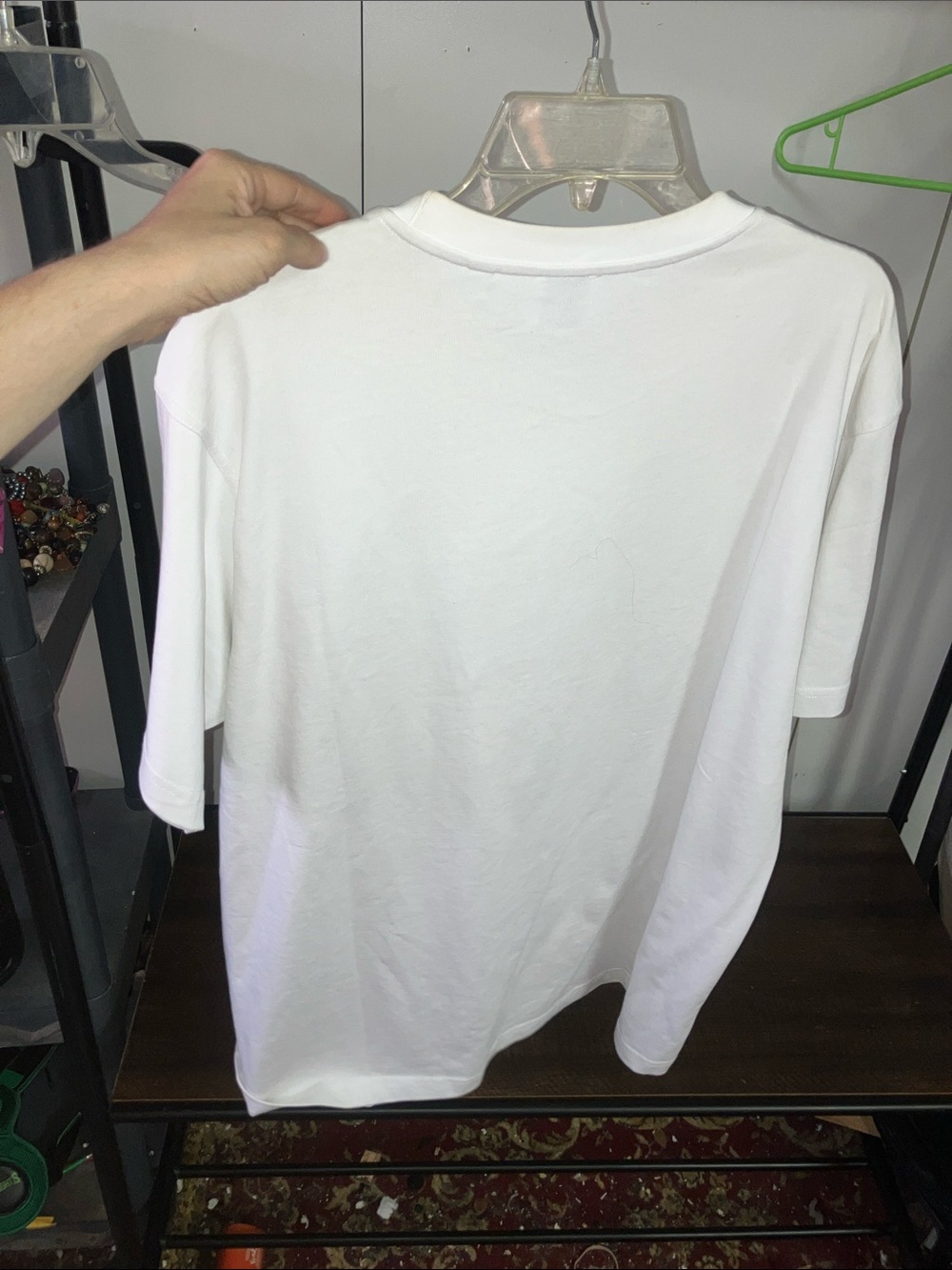 Burberry White Graphic Tee with Blue Accents - Picture 6 of 6
